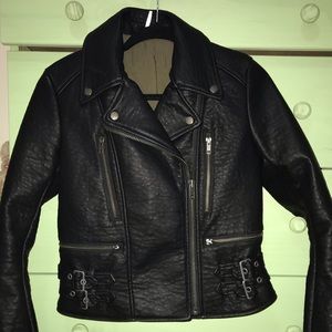 Faux leather jacket